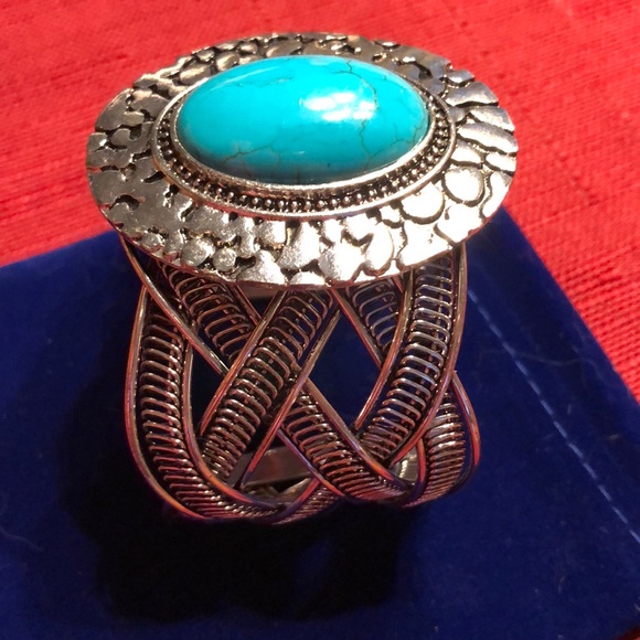 Turquoise Cuff Bracelet - Picture 2 of 6